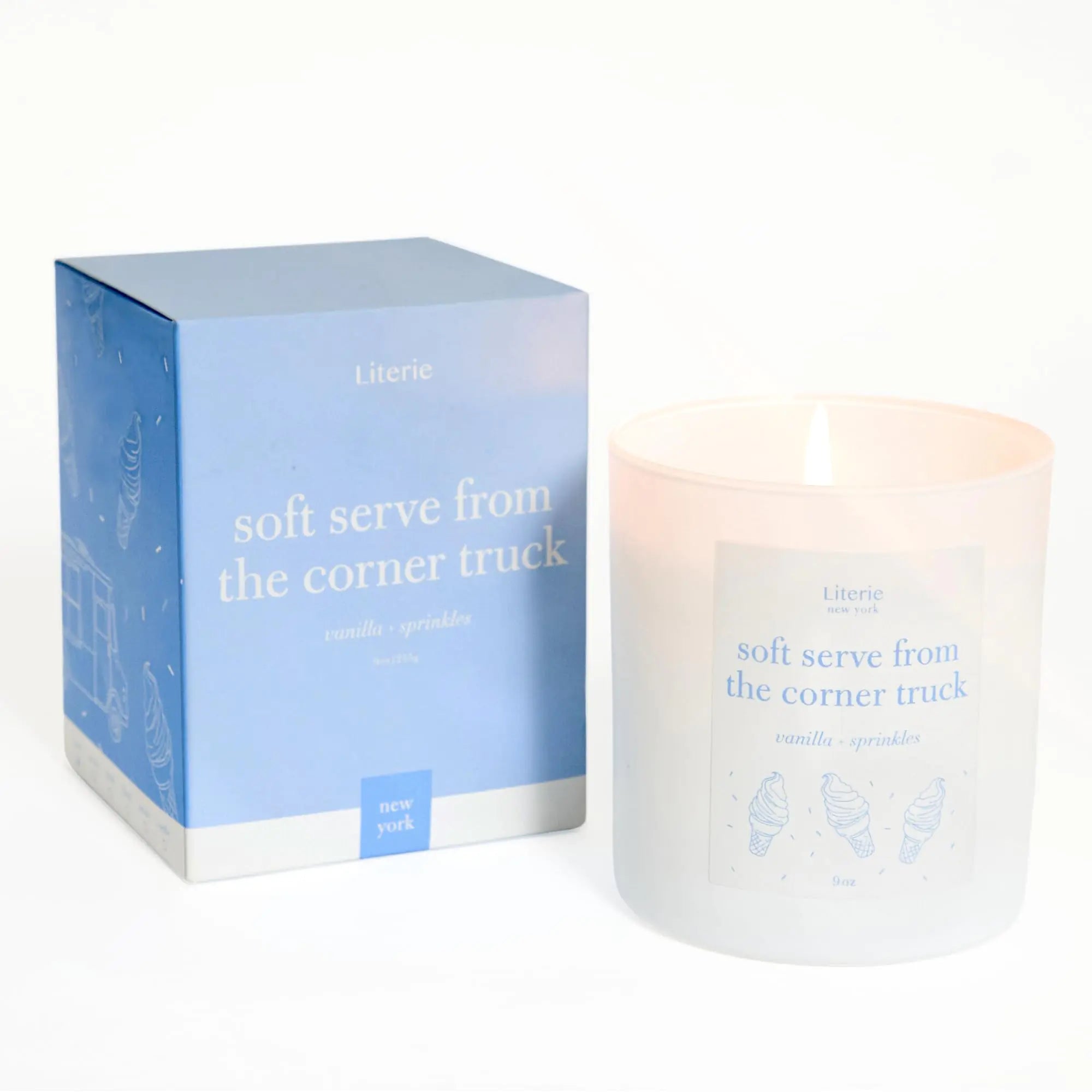 NYC Vanilla Cone Scented Candle - Vegan 9oz