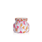 Capri Blue Pineapple Flower Candle - Pattern Play Petite Glass Jar Candle - Luxury Candle - Long Lasting Candles - Pineapple Lemon Flower & Sugarcane Scented Candle - Decorative Candles (8 oz)