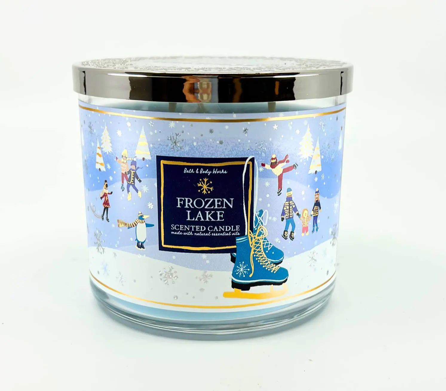 White Barn Trio-Wick Essential Oil Candle - 14.5 oz - Winter Magic (Frozen Lake)