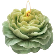 Jasmine Peony Scented Candle in Turquoise Green