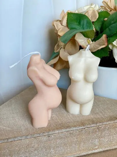 Expectant Mom Art Candles