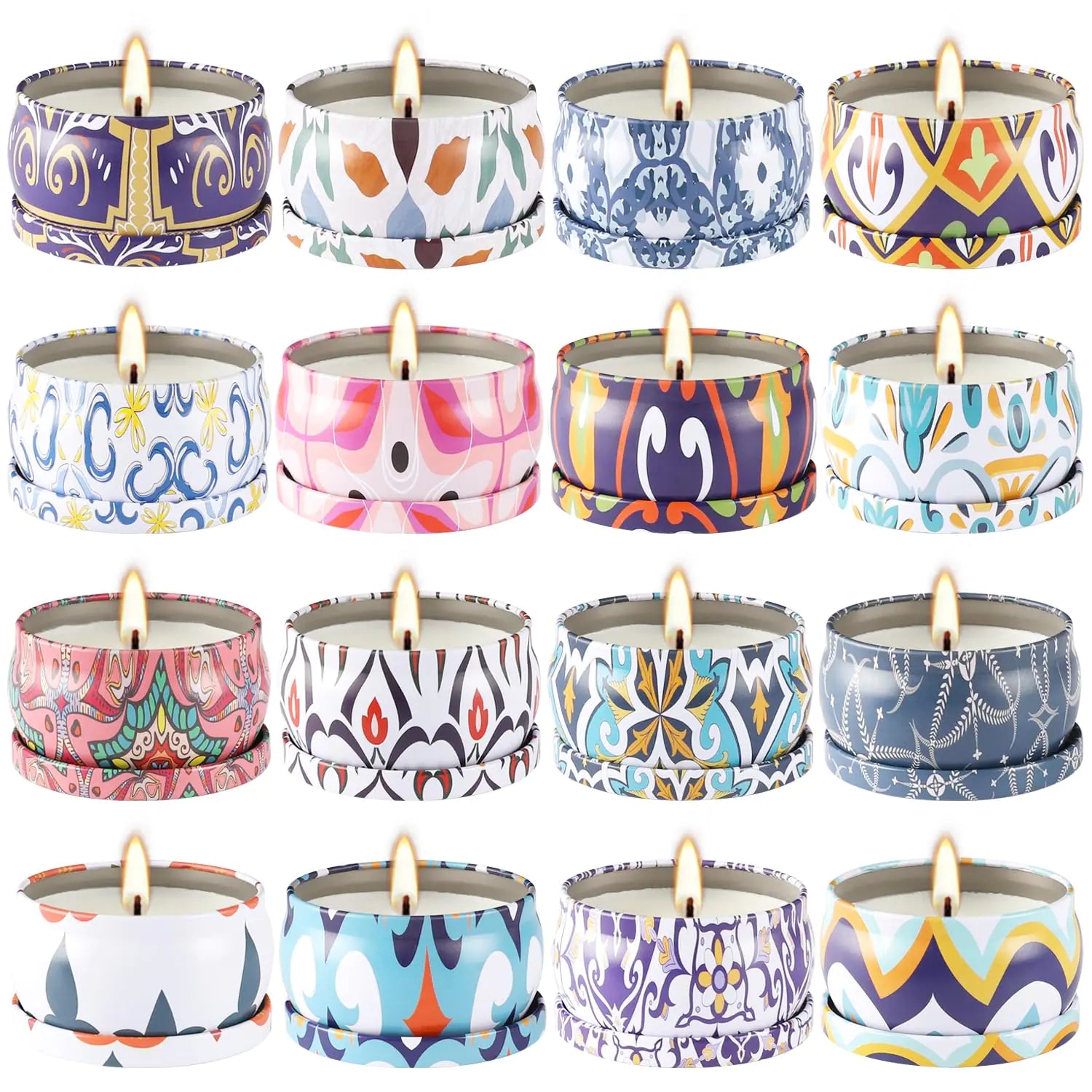The Ultimate 16-Piece Aromatherapy Soy Candle Collection for Women
