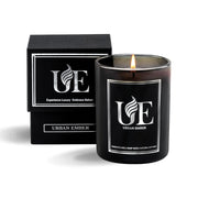 Urban ember Eucalyptus Mint Scented Candle | 8oz Soy Wax and Essential Oils Candle for Home Scented | Aromatherapy Candle with 55 Hour Burn Time | Christmas Scented Candle Gifts | Black Jar
