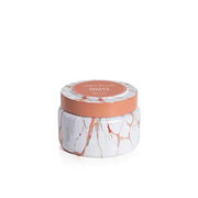 Capri Blue Modern Marble Printed Travel Tin Jar Candles - Luxury Decorative Candles for Home Scented - Long Lasting Soy Wax Blend - Havana Vanilla (8.5 oz)