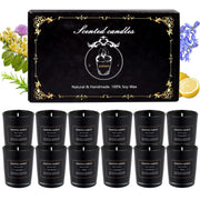 EUPNHY 12 Pack Scented Candles Gift Set 2.5oz Strong Fragrance Aromatherapy Jar Candle Set Soy Wax Decorative Candles for Home Scented Candles Best Gifts for Women.