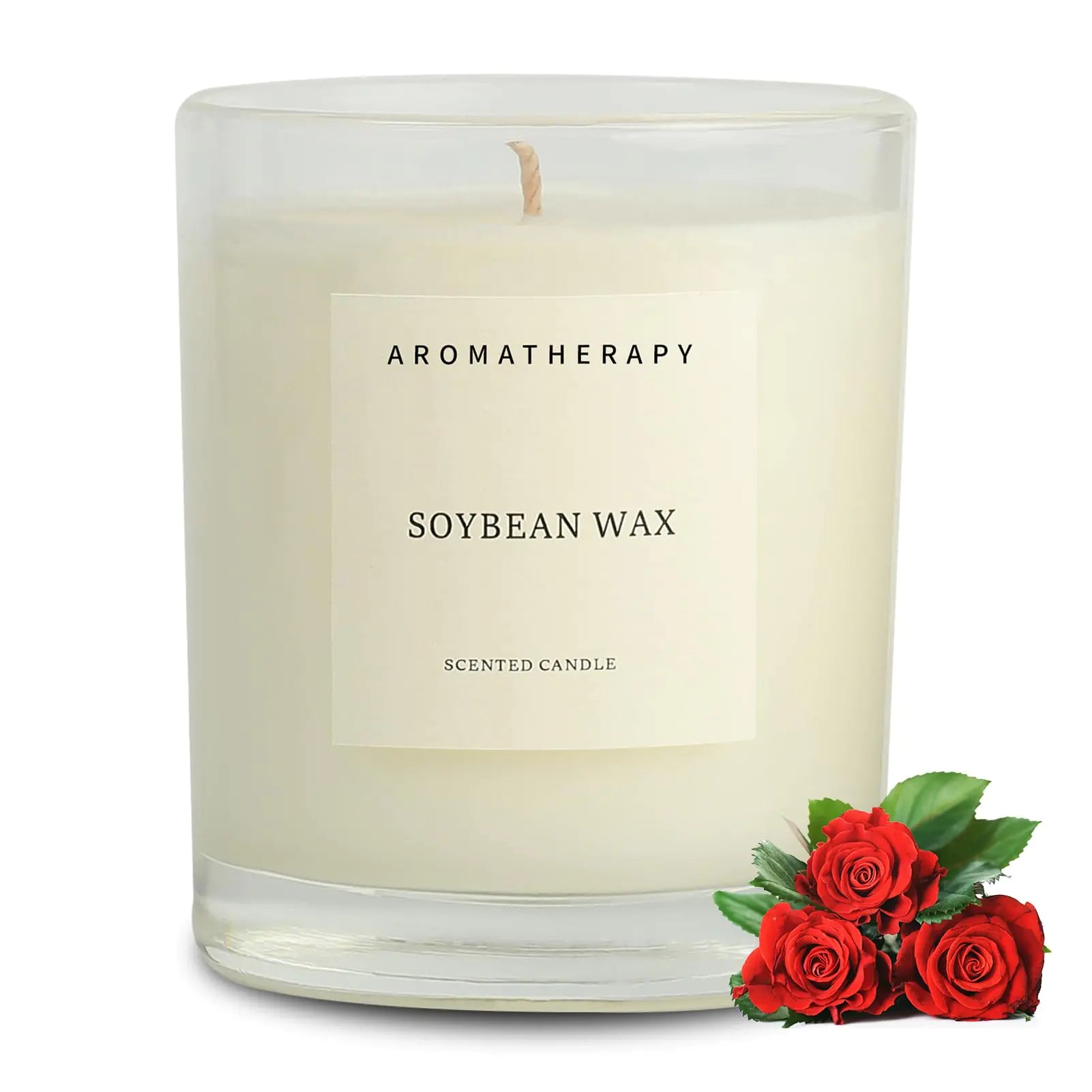 Rose Scented Candle for Lover Improving Atmosphere Aromatherapy Candles for Home Scented 7oz Burning Time 50h