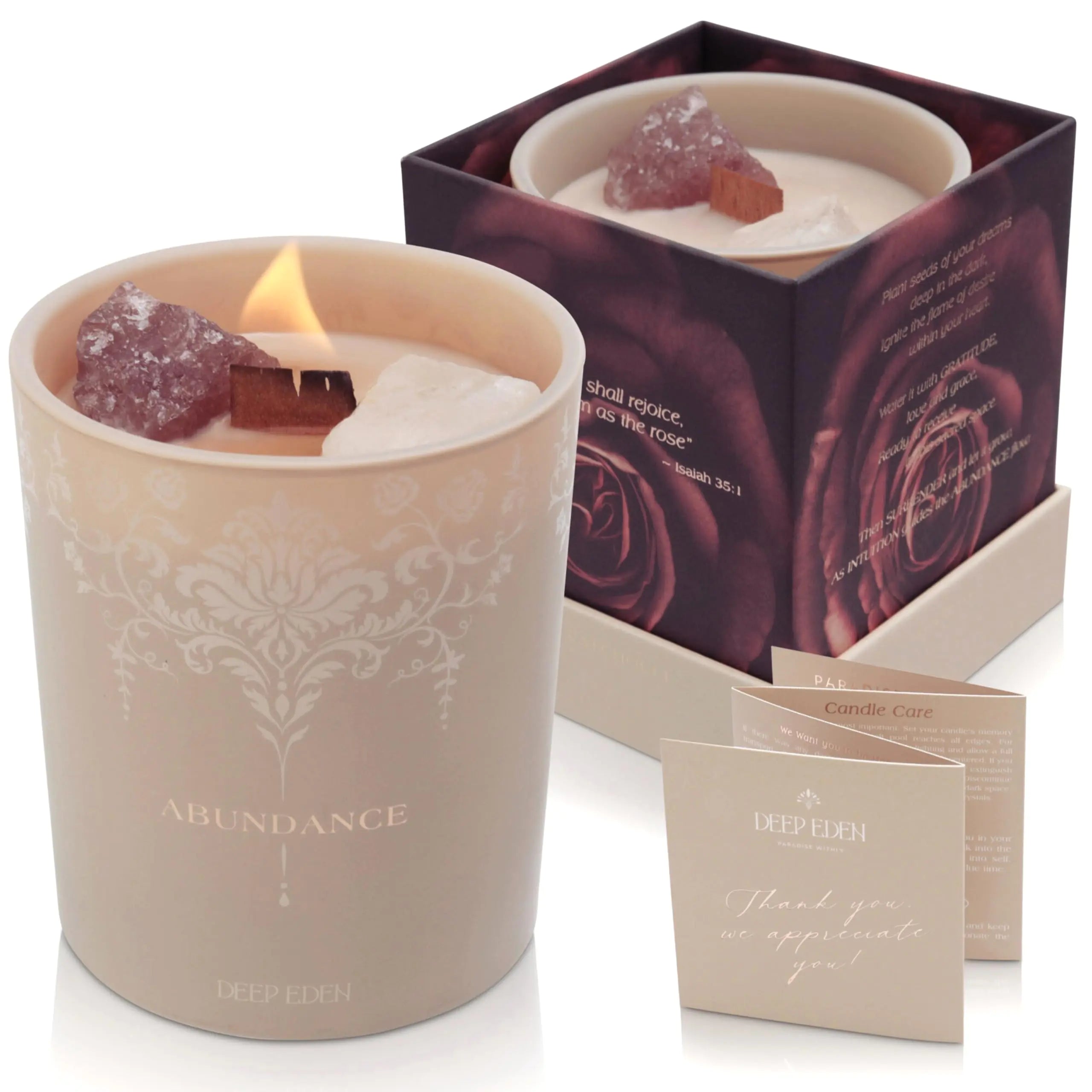 Velvet Rose & Patchouli Luxury Aromatherapy Candle