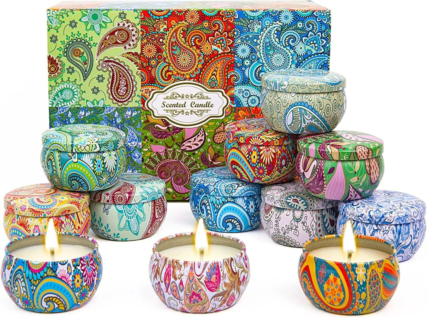 Alikiai Scented Candles Gifts for Women Candles for Home 12 Pack Soy Wax Candles Gifts Sets Birthday Gifts for Women Mom Best Friends Sister Colleague