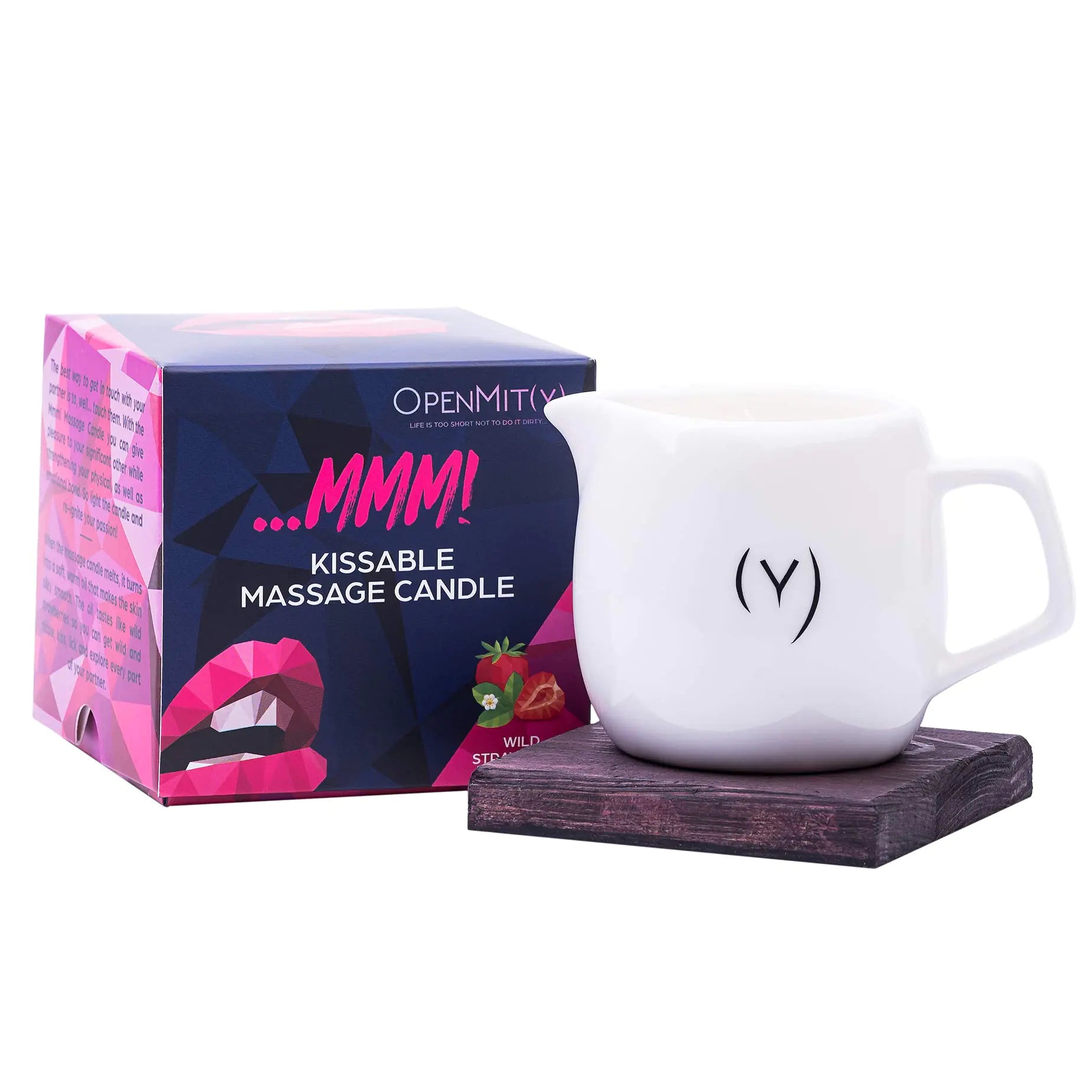 Sensual Strawberry Massage Oil Candle