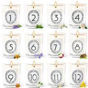 12 Pack Scented Candles Gift Set with 12 Fragrances for Home Women Scented Clear Glass Filled Votive Candles Soy Wax Glass Jar Candle for Aromatherapy Spa Weddings Birthdays Holidays Party