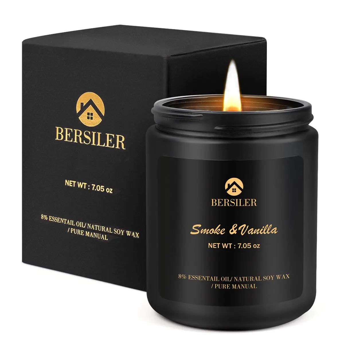 Scented Candle for Men Vanilla Candle for Home Scented Candle Gifts for Men Aromatherapy Candle Stress Relief and Relax Gift for Men Women Birthday Christmas Valentine