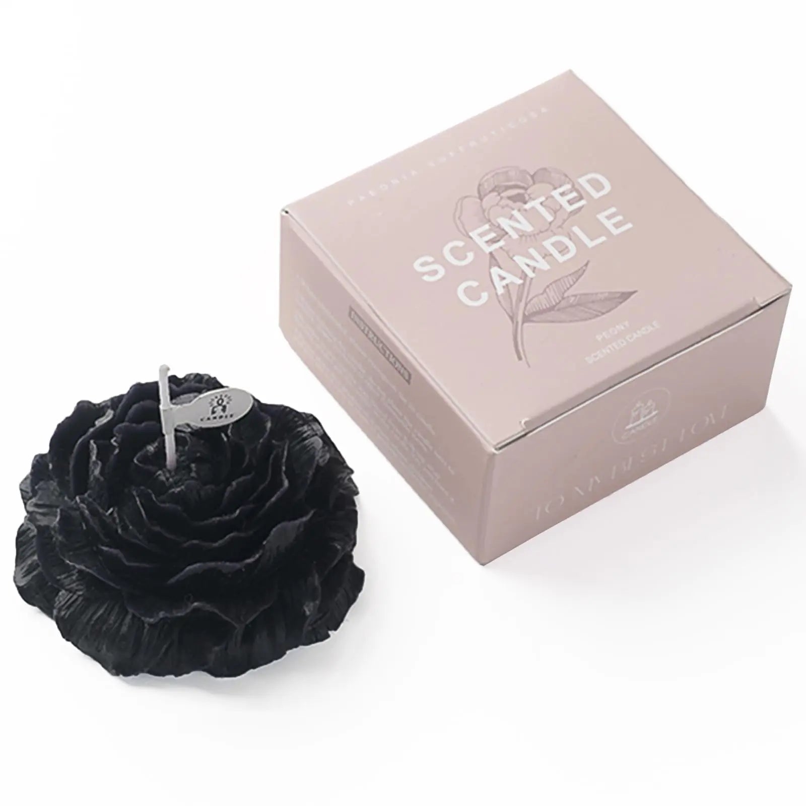 Mewealth Peony Candles Gifts for Women Soy Wax Aromatherapy Candle Room Decor Cute Flower Shaped Scented Candles Aesthetic Decorative (Eaglewood 3 Inch)