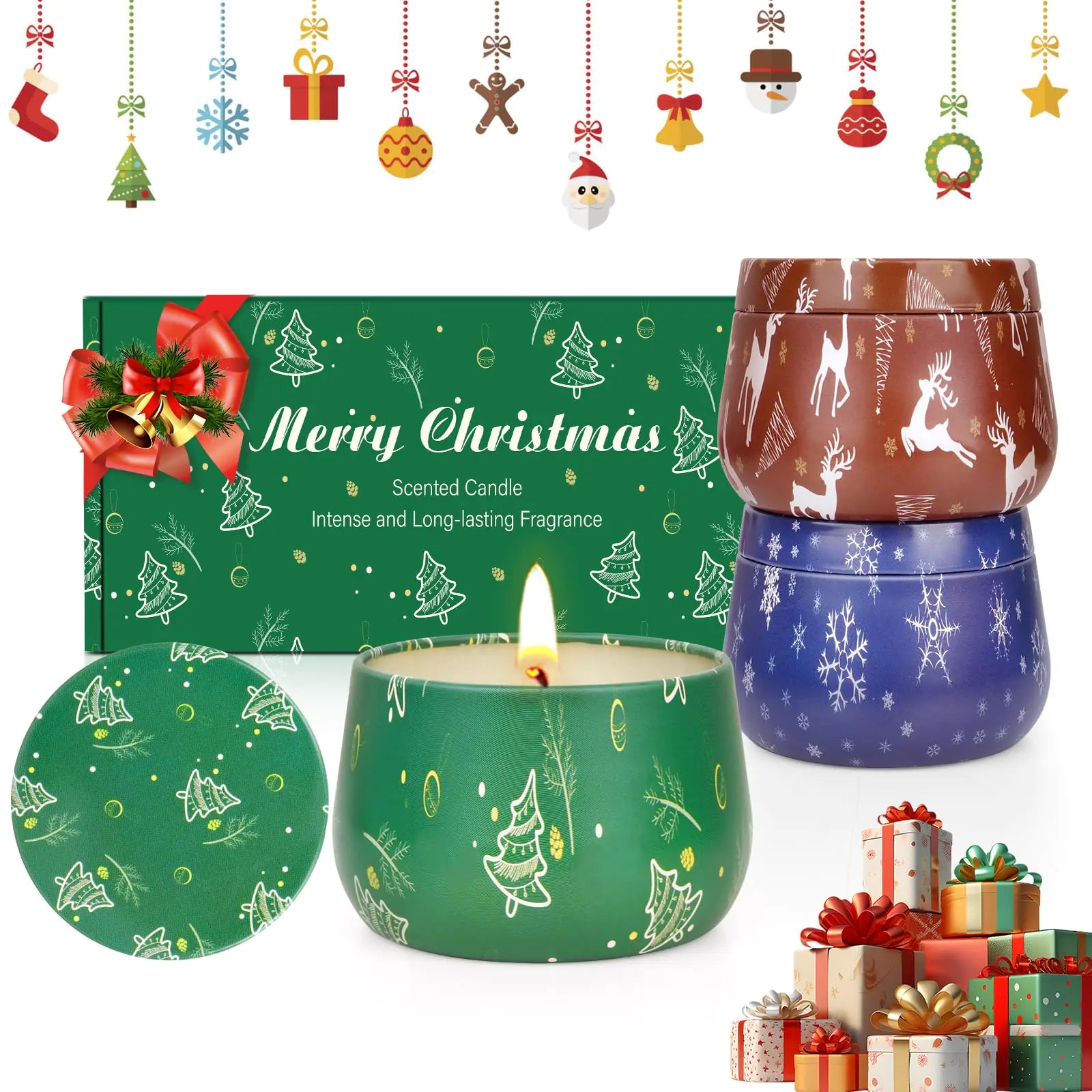 Holiday Aroma Trio - Scented Soy Candle Set