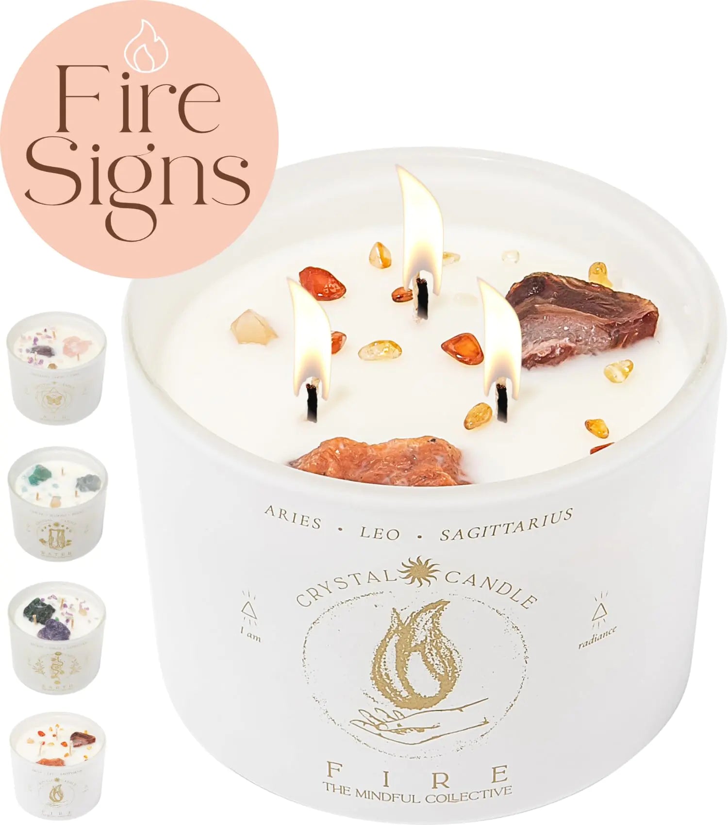 Zodiac Harmony Soy Candle - Aries Leo Sagittarius