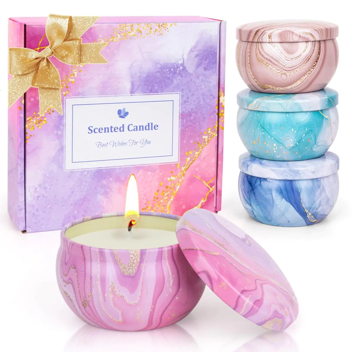 Aromatherapy Women's Candle Gift Set - 4 Scents