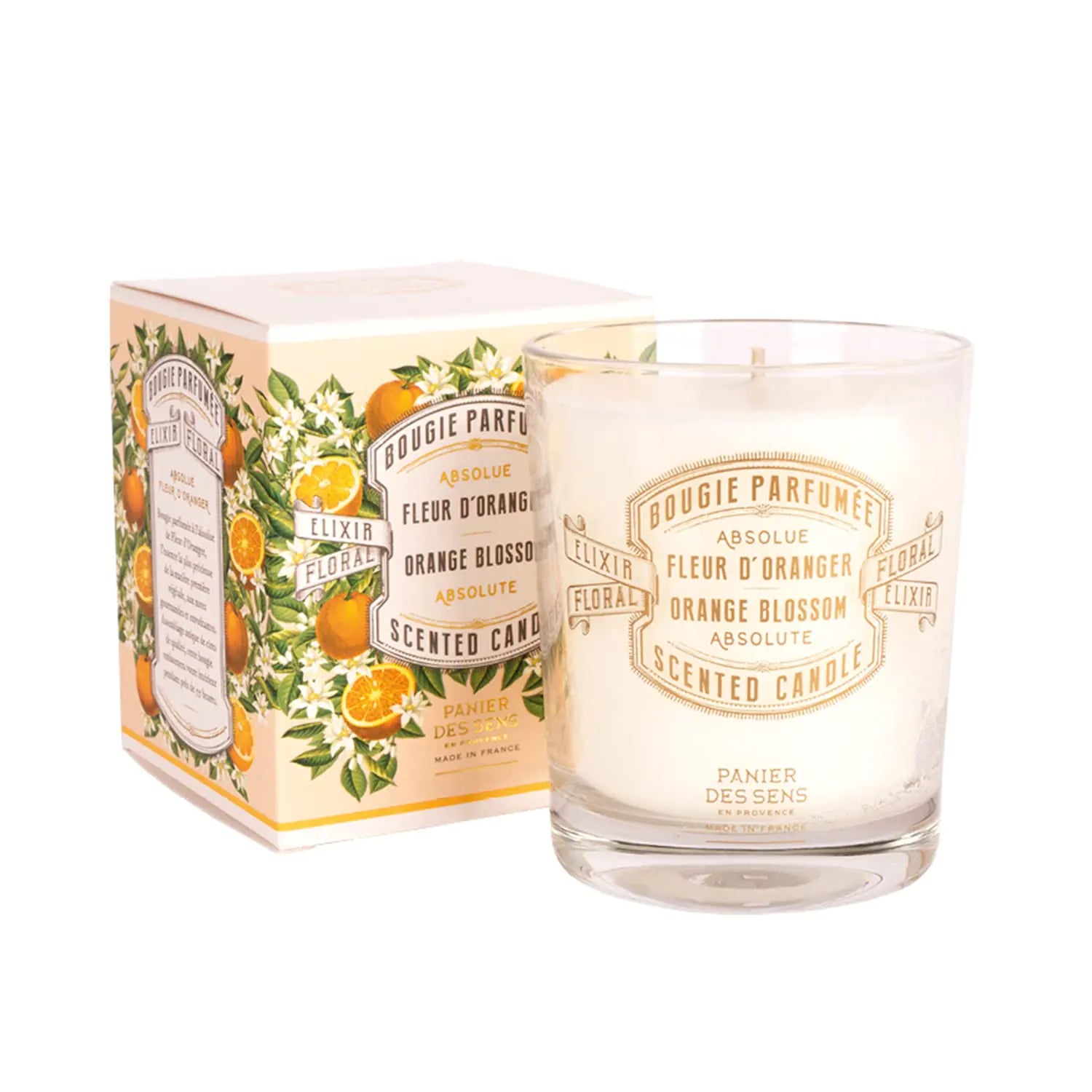 Panier des Sens - Orange Blossom & Winter Candle – Long Lasting Scented Candles for Home – Candles for Women – 100% Natural Cotton Wick – Decorative Candles Home Gifts - 6.3 oz