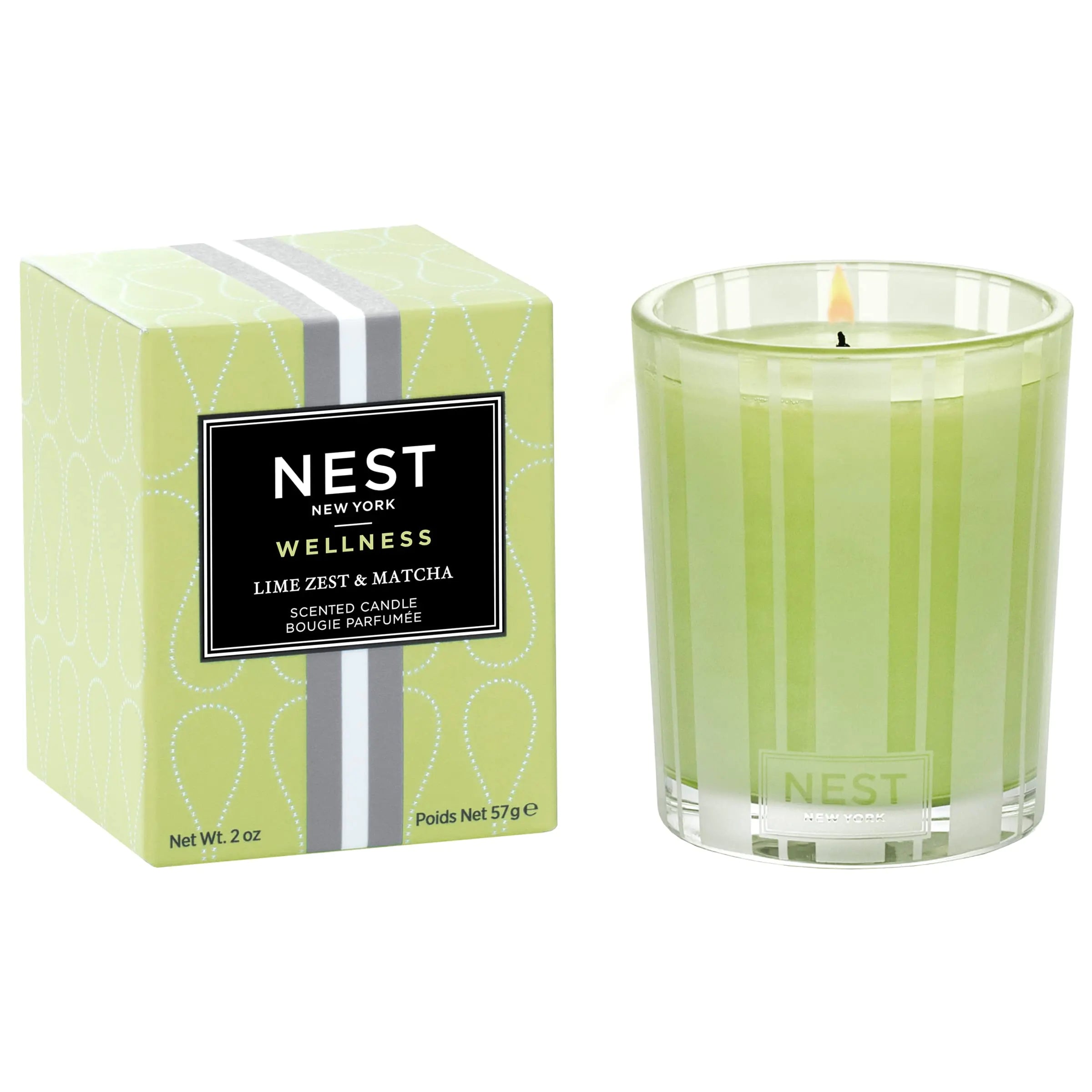 NEST New York Lime Zest & Matcha Scented Votive Candle
