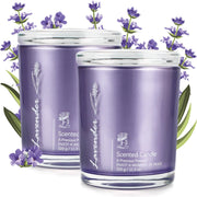 Lavender Essence Aromatherapy Candles - 2 Large Jars