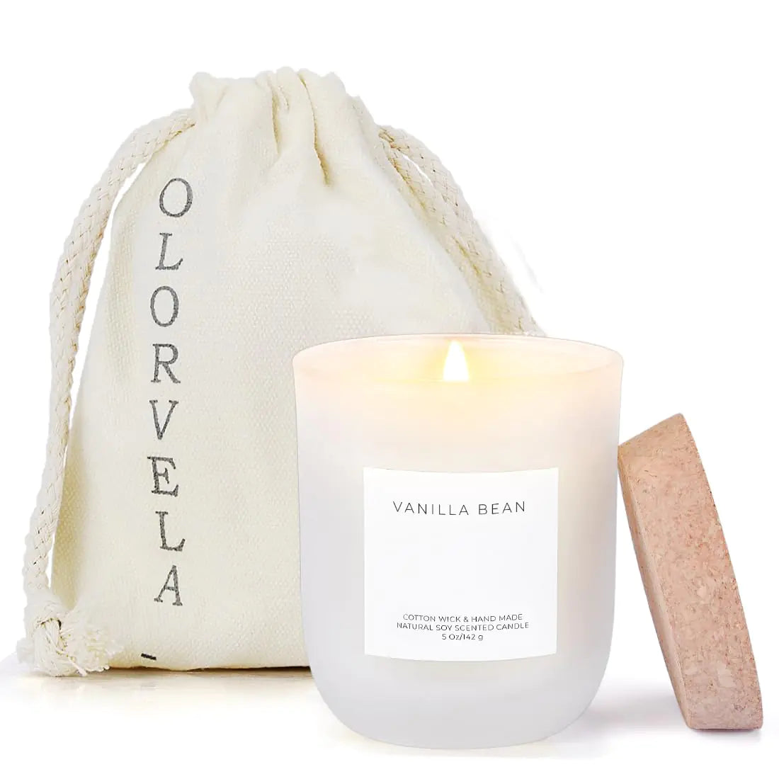 Olorvela Vanilla Scented Natural Soy Candle