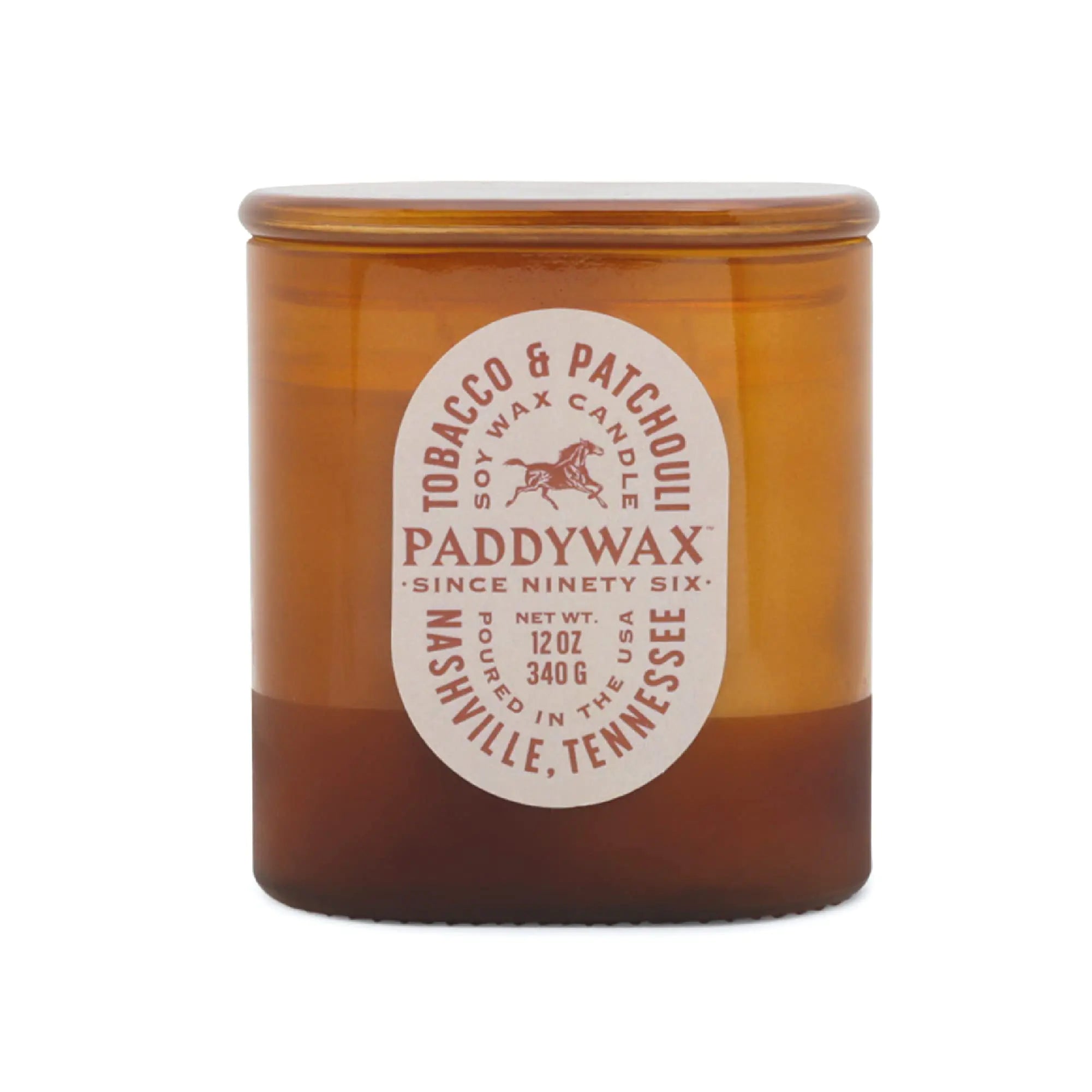 Paddywax Scented Candles Vista Collection Vintage Western Artisan Candle 12-Ounce Tobacco & Patchouli